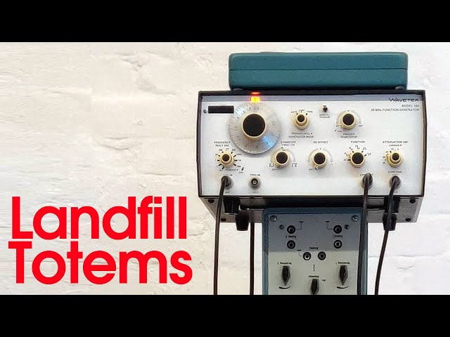Playable sound sculptures from obsolete test equipment