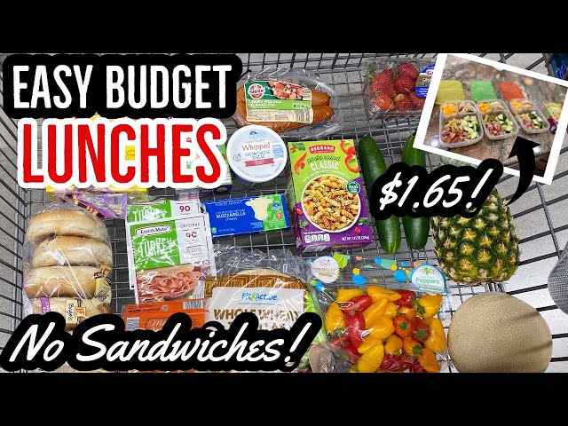 A WEEK OF CHEAP AND EASY LUNCHES // BUDGET FRIENDLY LUNCH IDEAS // NO SANDWICHES