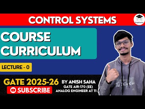Control Systems by Anish Saha || GATE 2025 || GATE 2026 || PrepFusion || English || EE || ECE || IN