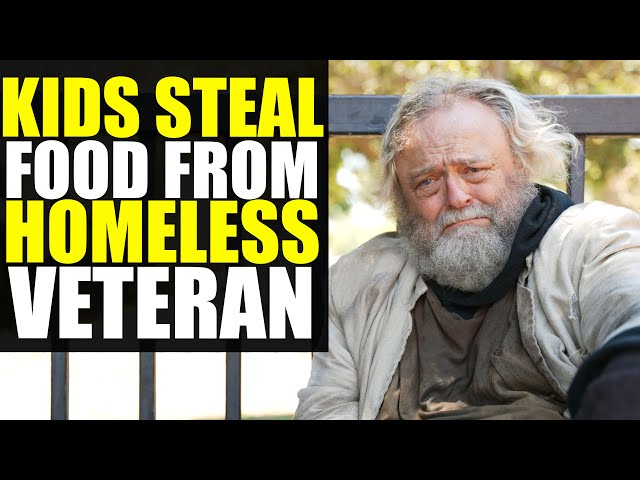 Kids STEAL FOOD from HOMELESS VETERAN!!!! (You Won’t Believe What Happens Next)