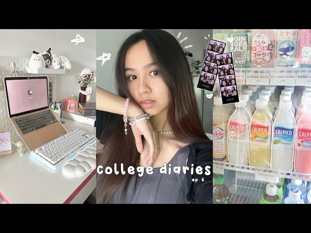 first week of college vlog🧷: cleaning my room, new keyboard, & seeing friends 🍵