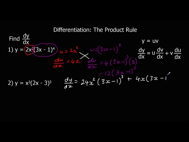 Differentiation - The Product Rule