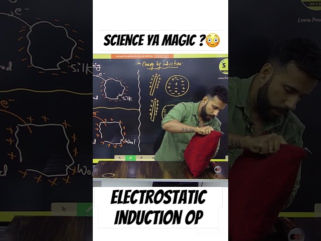 Yeh hua kaise ?😳 I Electrostatic induction #scienceandfun #ashusir #physics #experiment