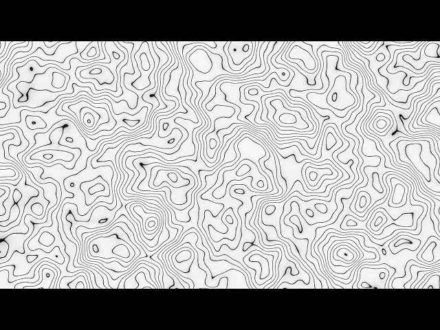 1 Hour of White Abstract Height Map Pattern Loop Animation | QuietQuests