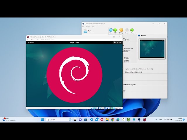 How to Install Debian Linux on VirtualBox on Windows 11
