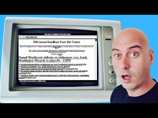 Web browsing on a vintage DOS PC with microweb