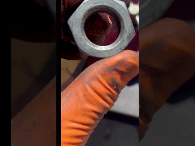 Tapping A Nut With A Hand Made Tap (Mechanics ￼ Hack)￼