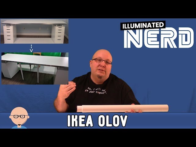 Using IKEA OLOV as Support Legs for Large Custom Desks