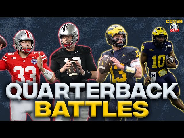 Breaking down QB battles at Michigan, Ohio State, USC and more! | Cover 3 Podcast