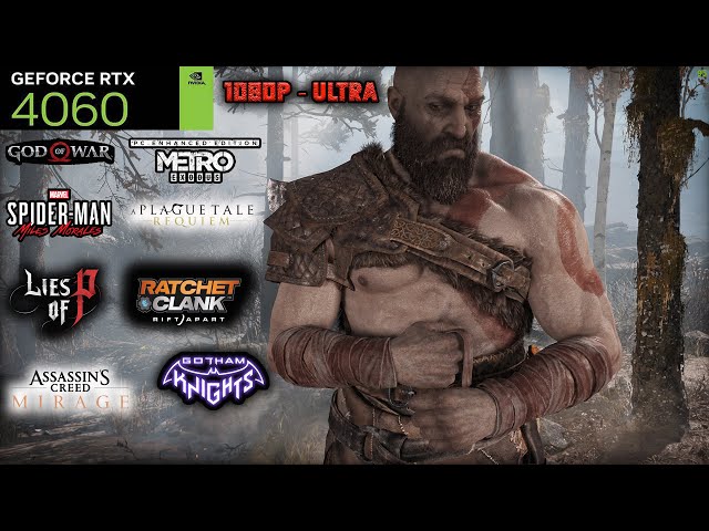 NVIDIA RTX 4060 8GB || Test in 8 Games || 1080p - Ultra - Ray Tracing ( Ryzen 5 5600 )