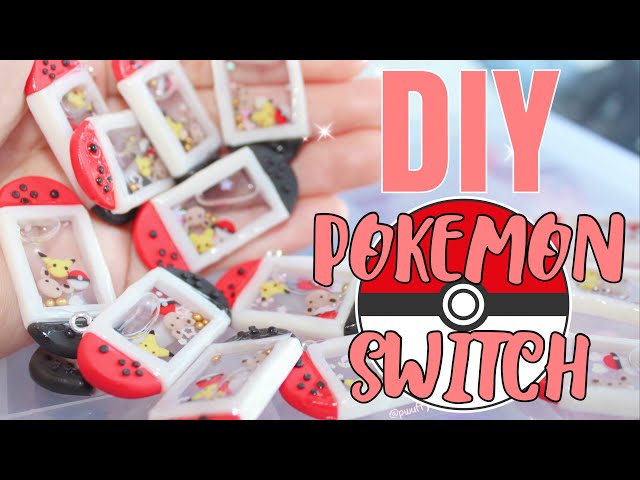 How to Make Nintendo Switch Shaker (Pokemon)| Polymer Clay Shaker Charm Tutorial