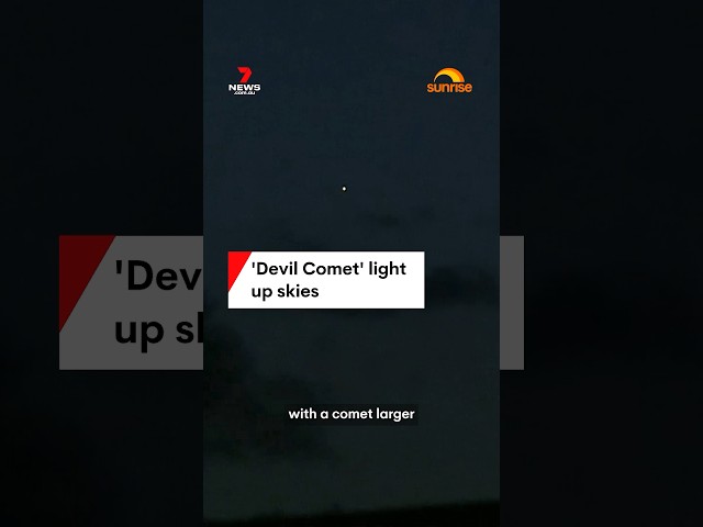 'Devil Comet' light up skies