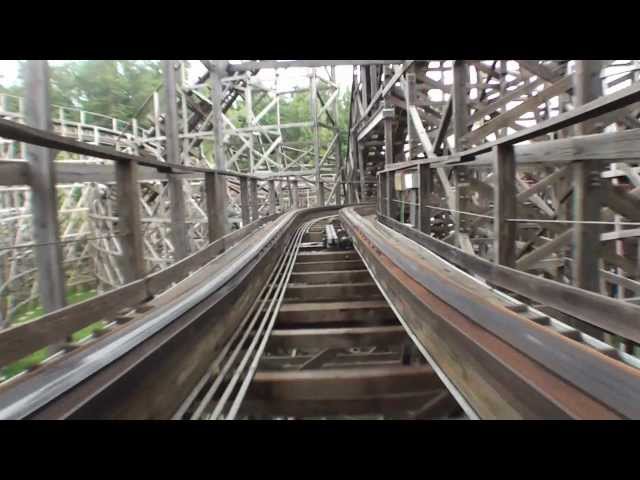 Thunderhead Roller Coaster POV Dollywood Front Seat On-Ride Wooden Rollercoaster GCI HD