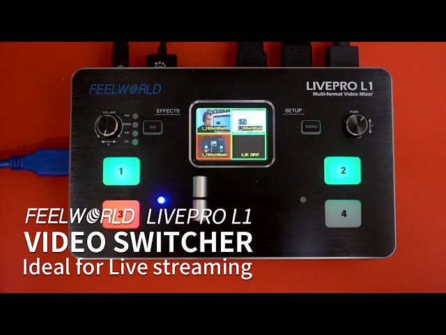 FEELWORLD L1 Multi format Video Switcher for Live Streaming & Video Conferencing