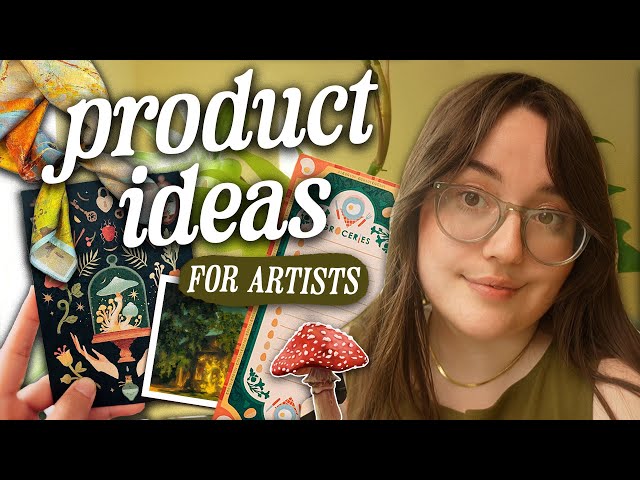 40+ product ideas for YOUR art business that MAKE MONEY