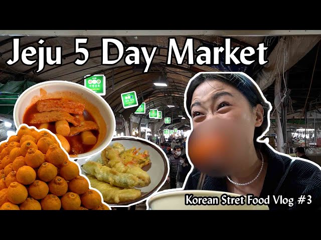 KOREAN STREET FOOD VLOG #3 | Jeju 5 Day Market