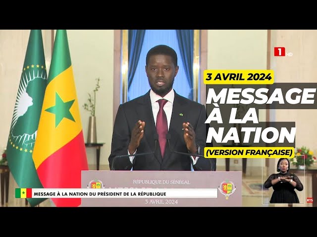 (Version française) Message à la Nation du Président de la République Bassirou Diomaye Faye