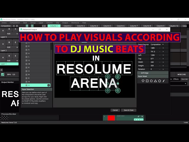 How to Play Visuals According to DJ Beats in Resolume Arena संगीत के अनुसार visuals kaise  play kare