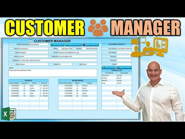 Learn How To Become An Excel Developer As I Create This Customer Manager In Excel From Scratch