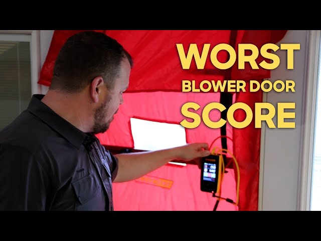 Is your 70’s house equally leaky?  Blower door tested my rental house!