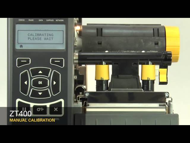 Zebra ZT410 Industrial Printer Manual Calibration