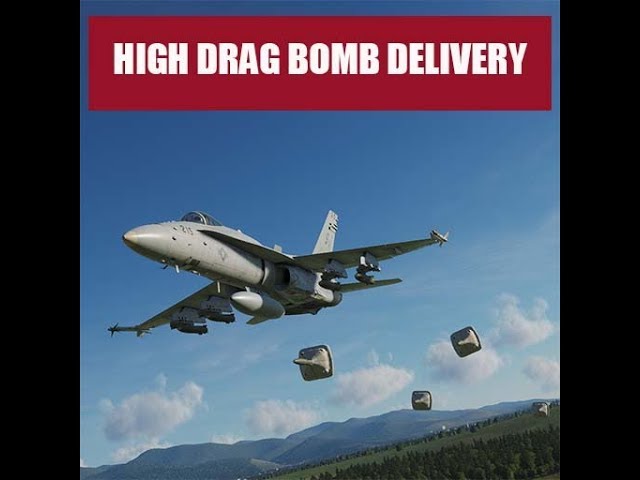 DCS: F/A-18C Hornet High Drag Bombs Training Lesson Recording