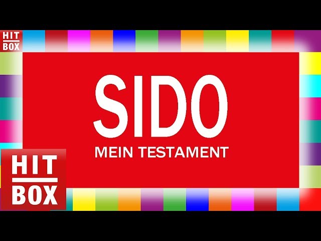 SIDO - Mein Testament 'HITBOX LYRICS KARAOKE'