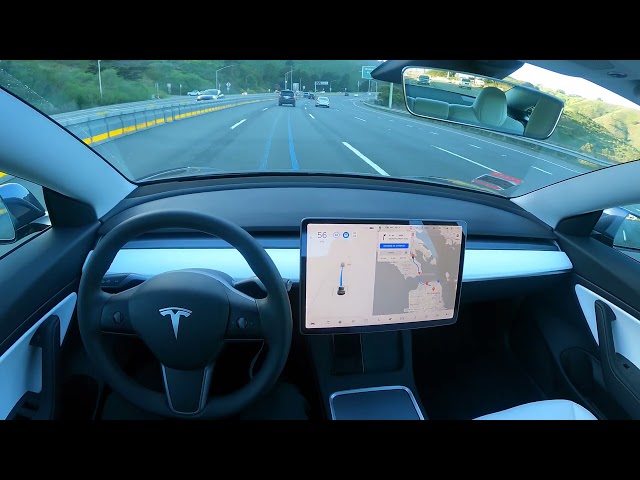 Raw 1x Tesla Autopilot FSD Beta San Francisco to Sausalito