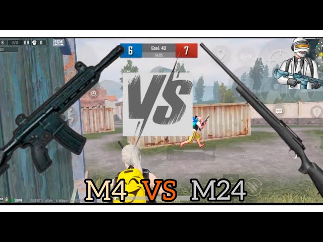 MY M4 VS HIS M24 | 1V1 TDM CHALLENGE| PJ PRASHUK GAMER