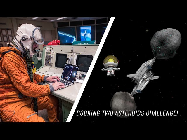Docking two asteroids together Reddit Challenge! (Kerbal Space Program)