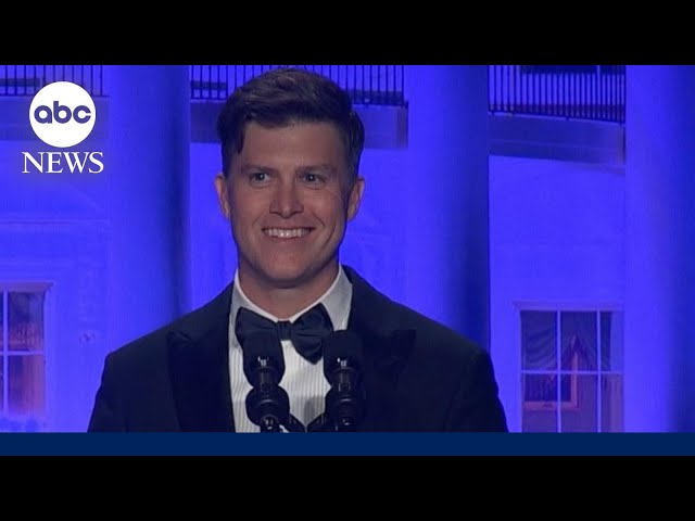 Comedian Colin Jost delivers remarks at White House Correspondents’ Dinner