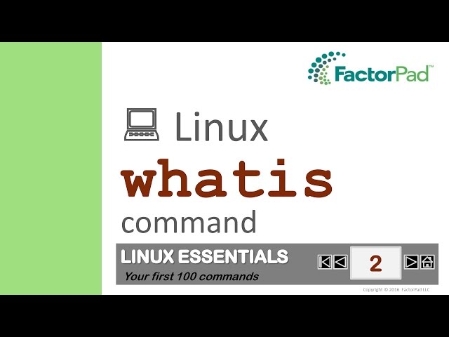 Linux whatis command summary with examples