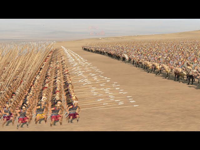 2,400 Thorax Pikeman Vs 1,800 Saka Noble Armored Calvary | Total War Rome 2