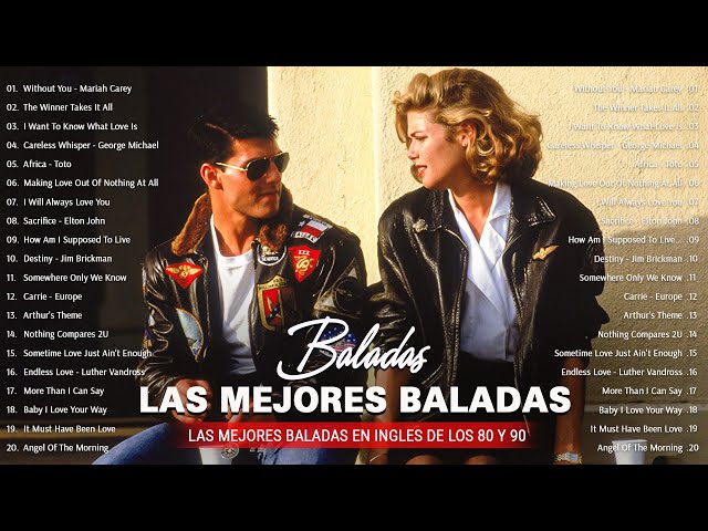 Clasicos En Ingles De Los 80 ♪ღ♫ 80's Baladas De Oro, Música De Los 80 Romanticas