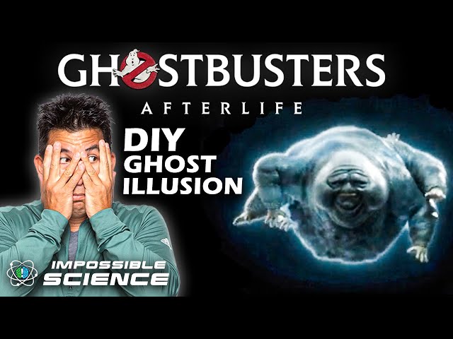 How to make a Pepper’s Ghost Illusion with Ghostbusters: Afterlife! | Impossible Science At Home