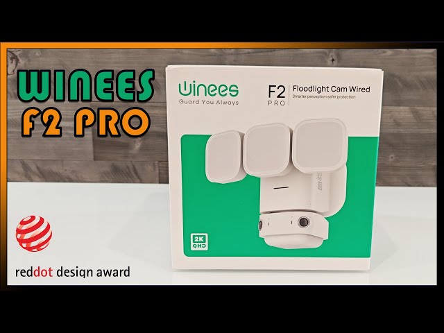 Winees F2 Pro 180 Degree Panoramic Floodlight Camera Review Video