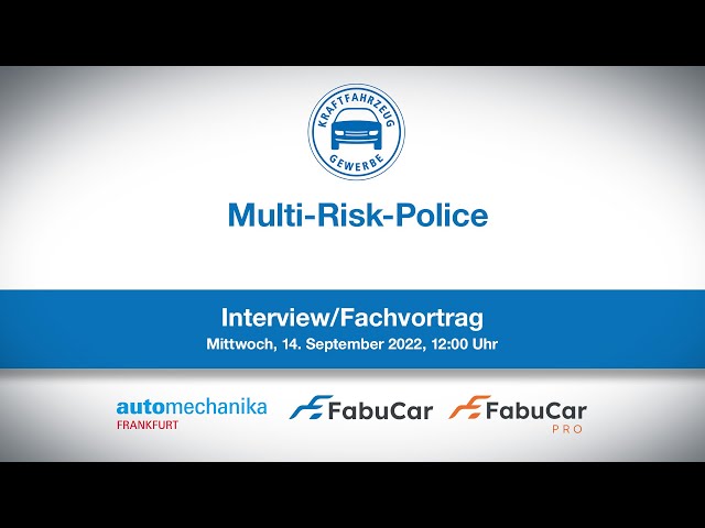 Multi-Risk-Police für Betriebe bis 1,5 Millionen Euro Umsatz | Interview/Fachvortrag
