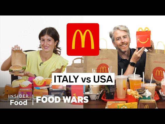 US vs Italy McDonald's | Food Wars | Insider Food