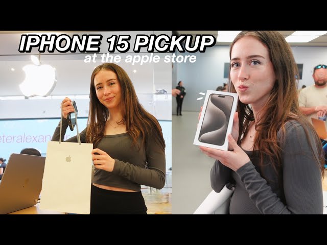 Picking Up The New iPhone 15 Pro Max | Apple Store Vlog