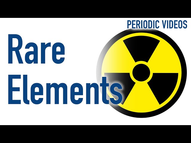 Incredibly rare and radioactive elements ☢