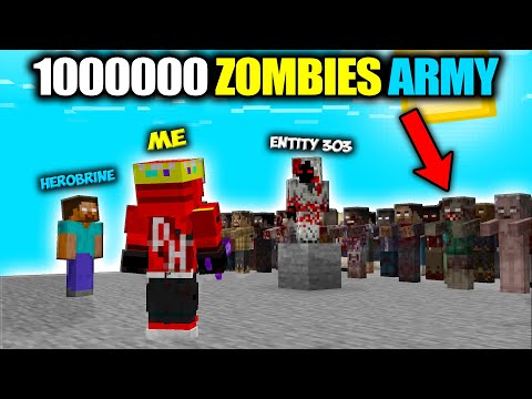 Herobrine and My Final Fight With Zombie Apocalypse Army and Entity 303 in Minecraft Part 3