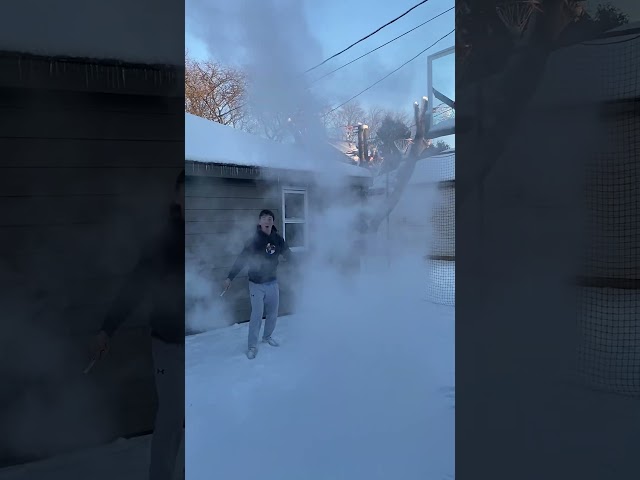 Boiling Water on a Frozen Day . . .