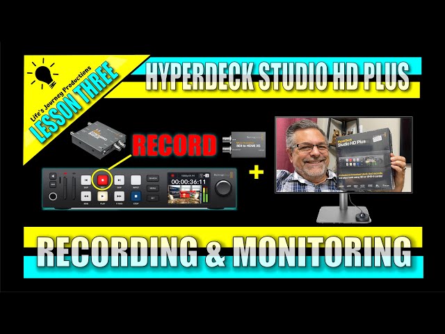 Monitoring & Recording OPTIONS for HyperDeck Studio HD Plus: Lesson Three