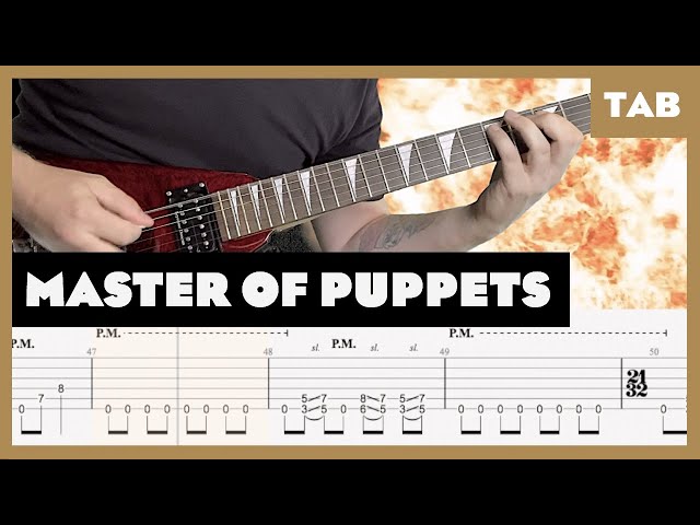 Metallica - Master of Puppets - Guitar Tab | Lesson | Cover | Tutorial | Stranger Things