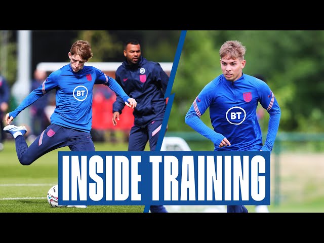 Gibbs-White Scores Insane Volley, Small Sided Games & Finishing Drills | Inside Training | Under 21