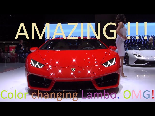 Color Changing 2016 Lamborghini Huracán LP 580-2