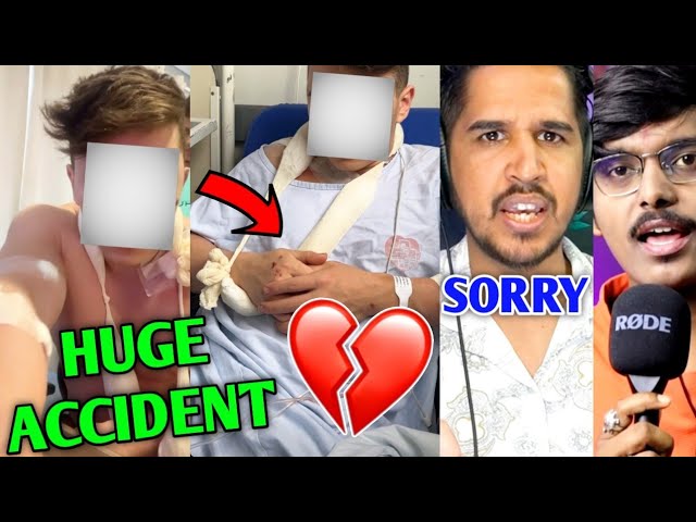 Free Fire YouTuber SERIOUS ACCIDENT💔 | Desi Gamers Said SORRY, Gw Manish, Binzaid Gaming