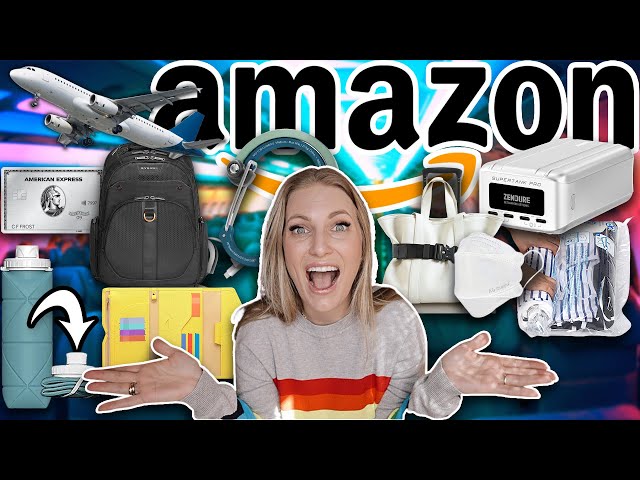 GENIUS Amazon Prime TRAVEL Must Haves for 2022! | GADGETS & APPS to Make Traveling A BREEZE!