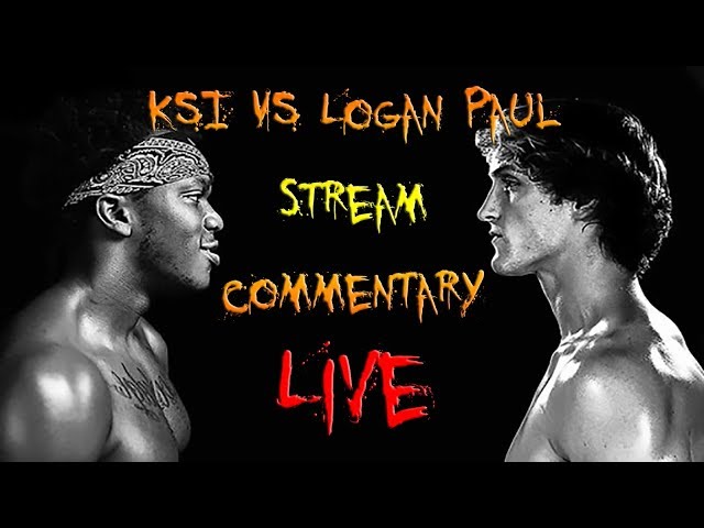 KSI vs Logan Paul Live Stream Commentary, Sub Count + Playing Minecraft