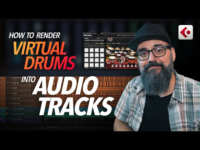 How to Render VIRTUAL DRUMS into Separated Audio Tracks in CUBASE